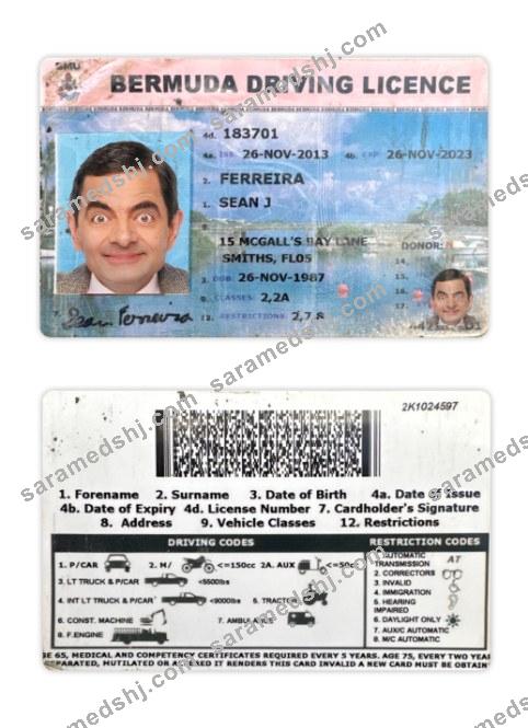 Bermuda driving license